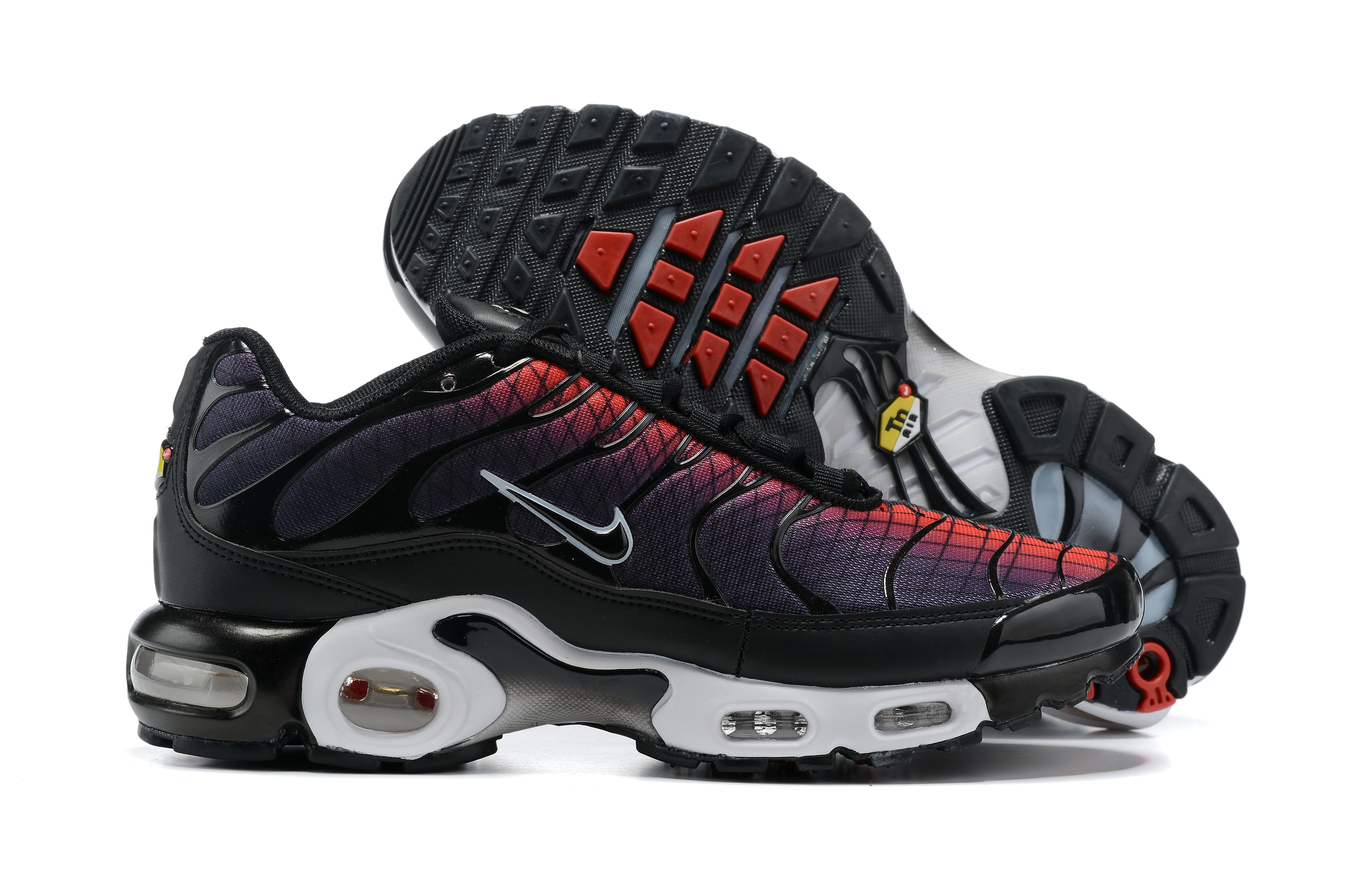 New Nike Air Max Plus Red Black White Shoes